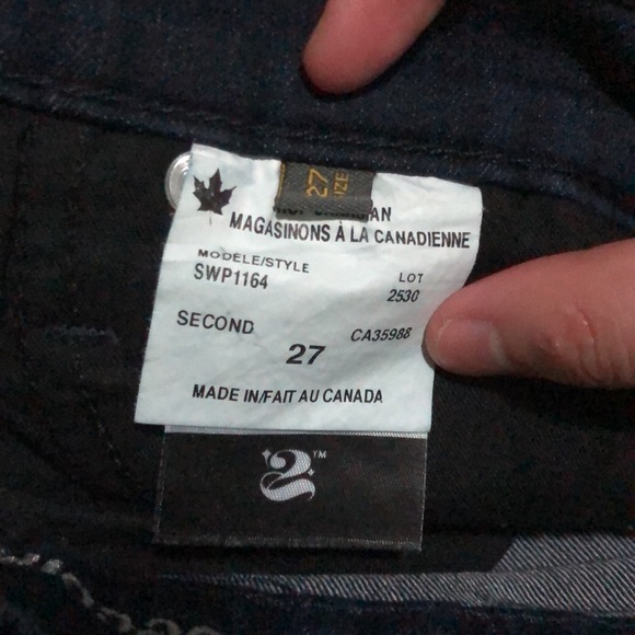 size 27 bootcut second yoga jeans - Picture 3 of 3